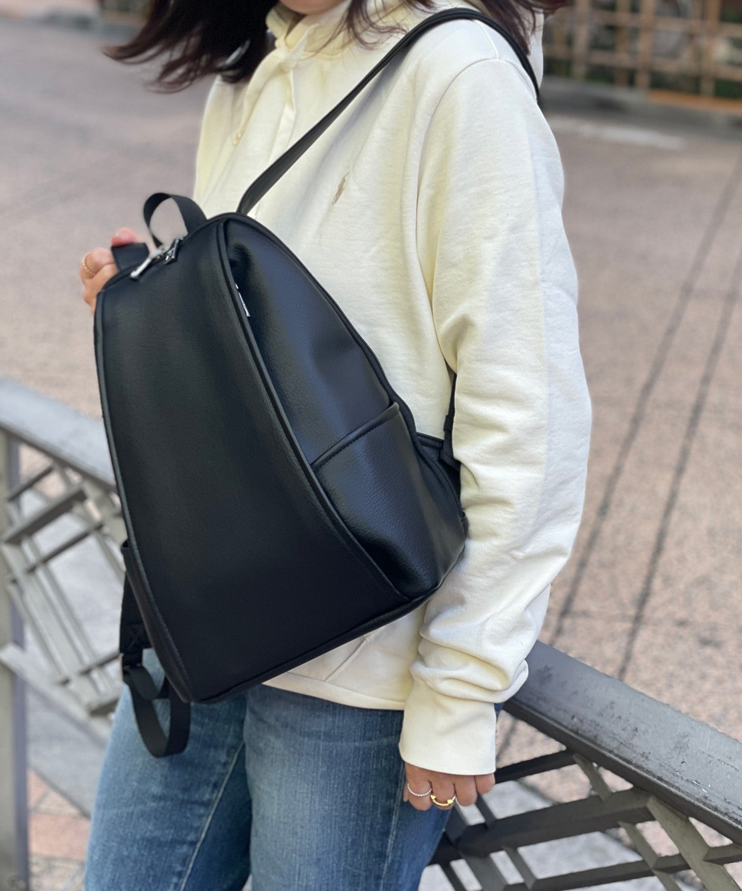 【雑誌掲載】トライアングル型　コンパクトリュックサック 12-1235